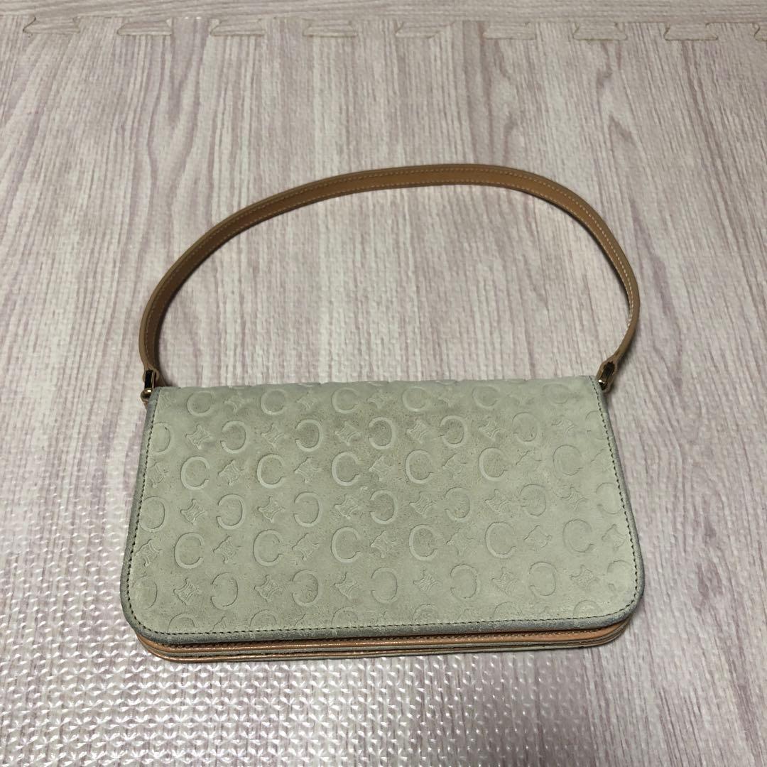 セリーヌ　スエード　ショルダーバッグ