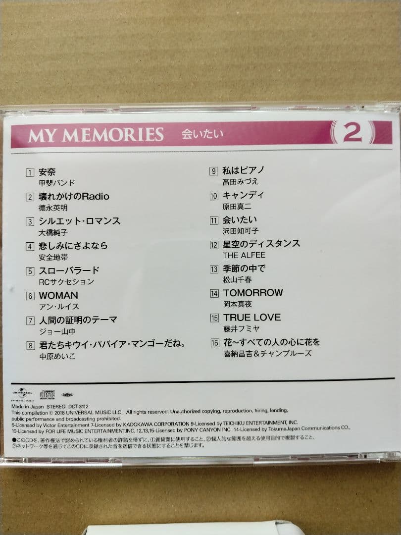 マイメモリーズ わたしの青春ソング 全128曲 CD8枚