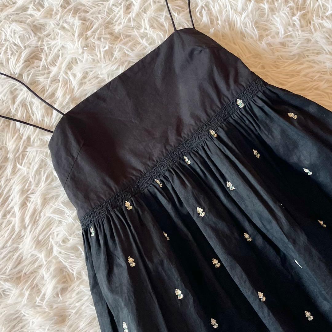 極美品✨ ヌキテパ 2025 完売品 別注 ブラックポプリン オーガンザキャミ