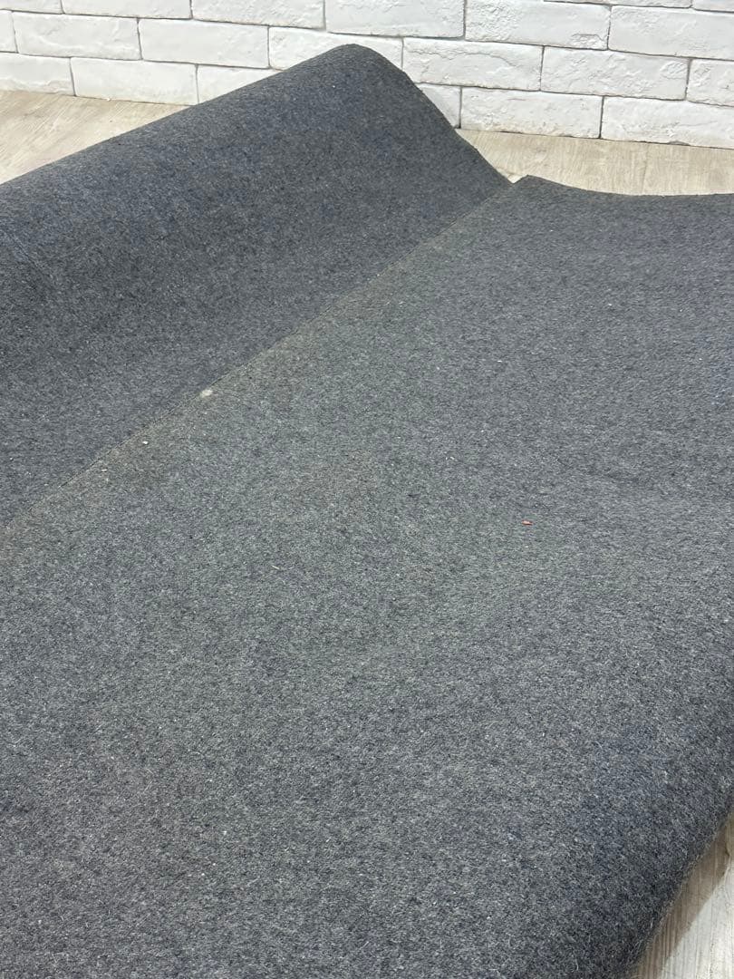 【東京都内23区配送無料】定価8万円　牛革　ラグ　カーペット　パッチワーク　絨毯