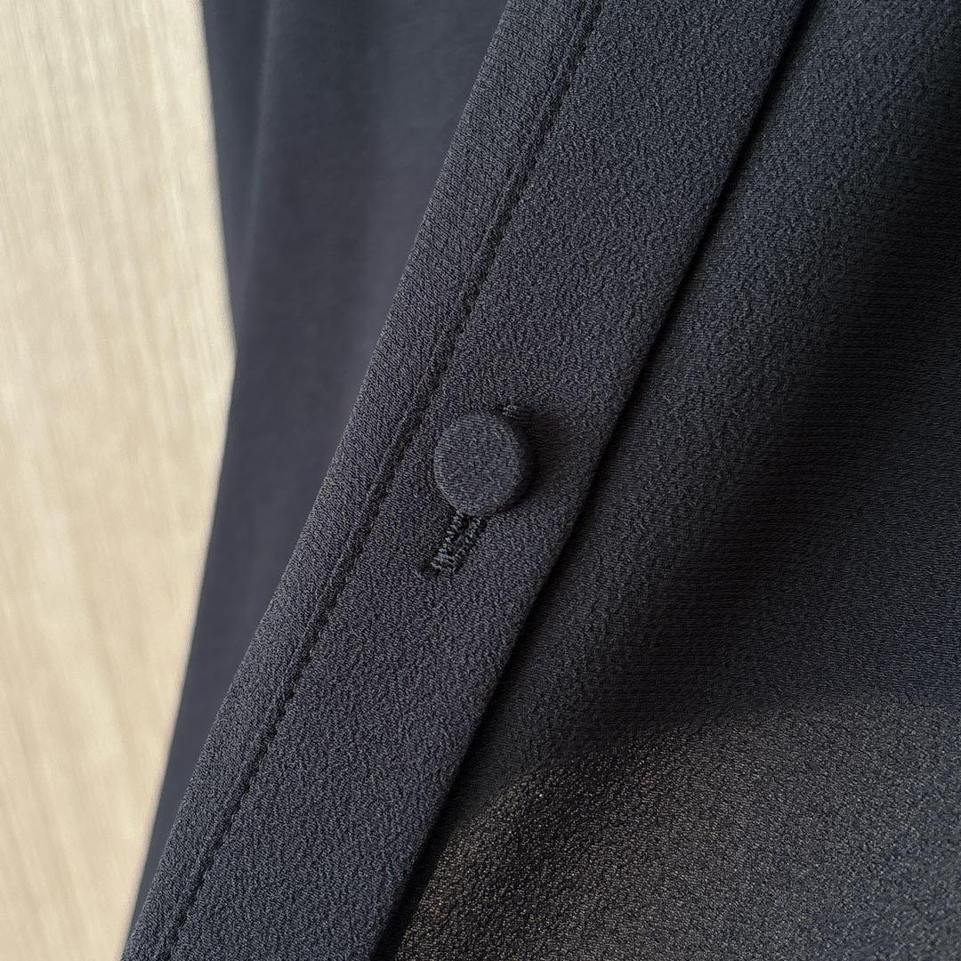 【1178】アナイ　ジョーゼットボウタイ　ブラウス　黒　38