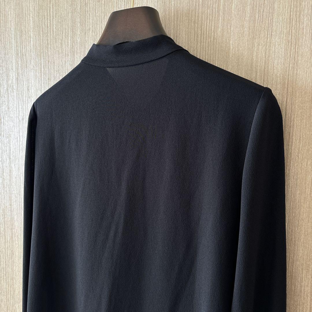 【1178】アナイ　ジョーゼットボウタイ　ブラウス　黒　38