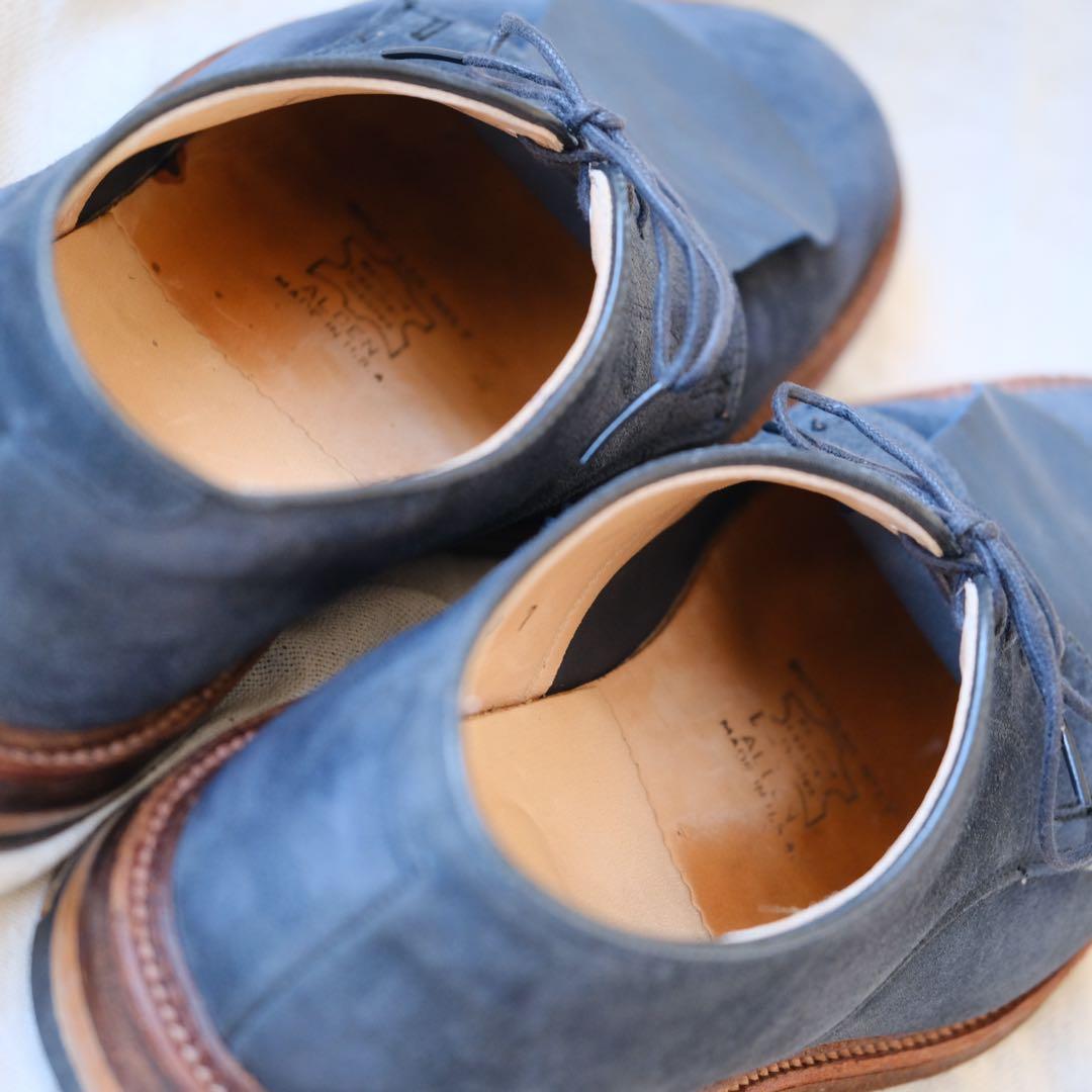 Alden オールデン29331Fアンラインドネイビースエードプレーントゥ11D