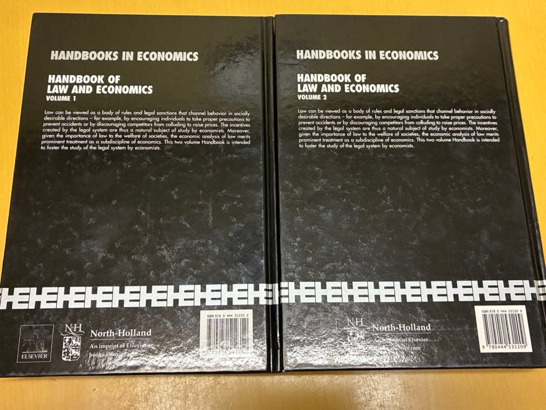 洋書 Handbook of Law and Economics Vol.1 & 2