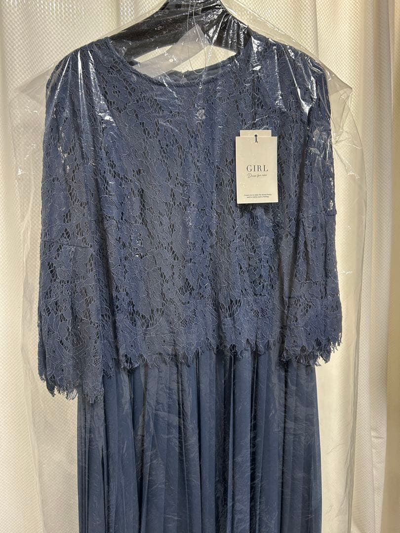 新品未使用 タグ付き☆GIRL パーティードレス BLUE 2L
