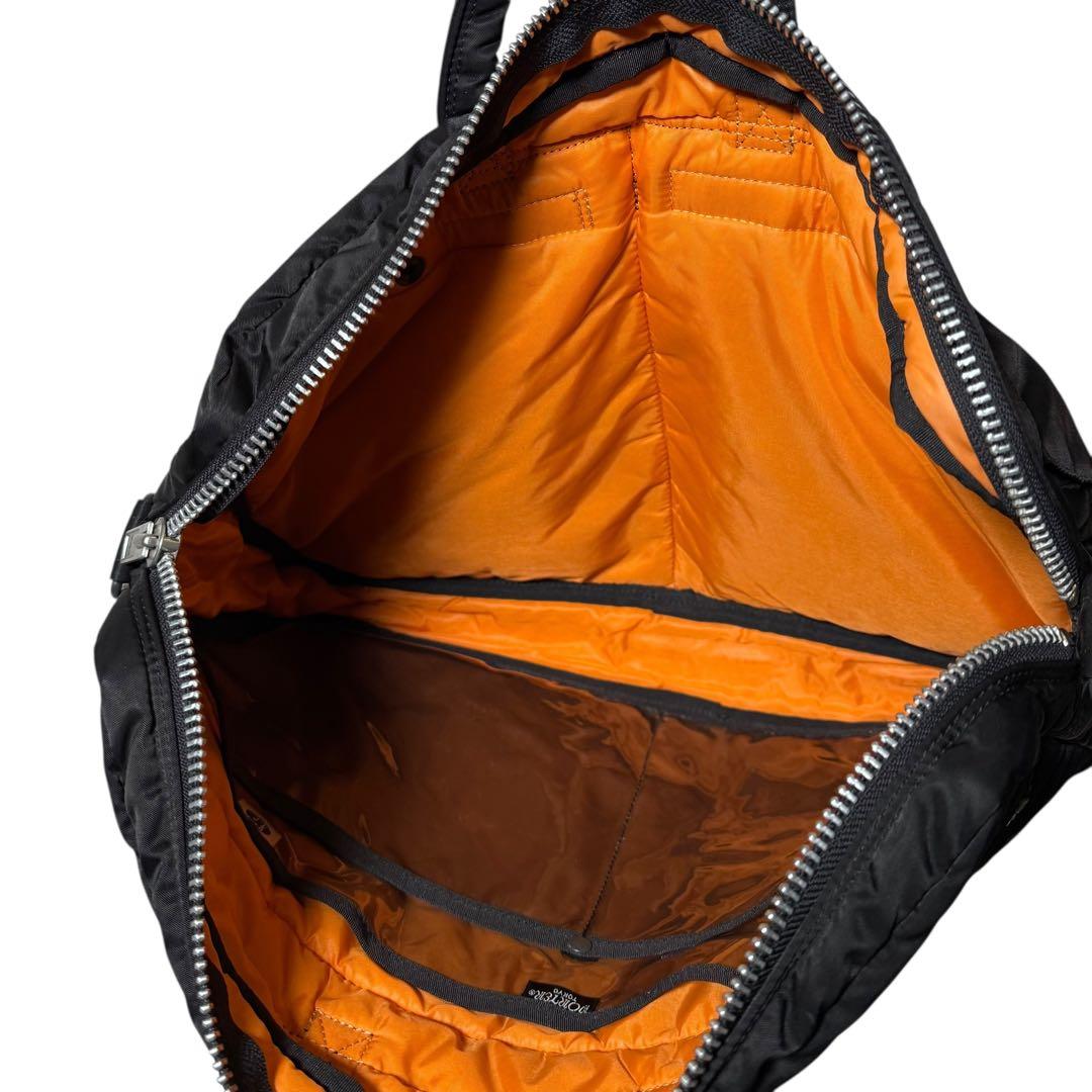 【美品】 ポーター タンカー ブリーフケース ブラック ナイロン 黒