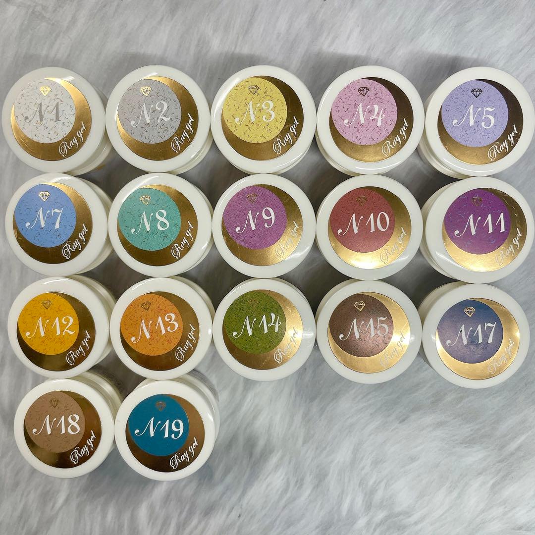 Raygel ニットベール　ニットジェル17色セット　カラージェル　　46