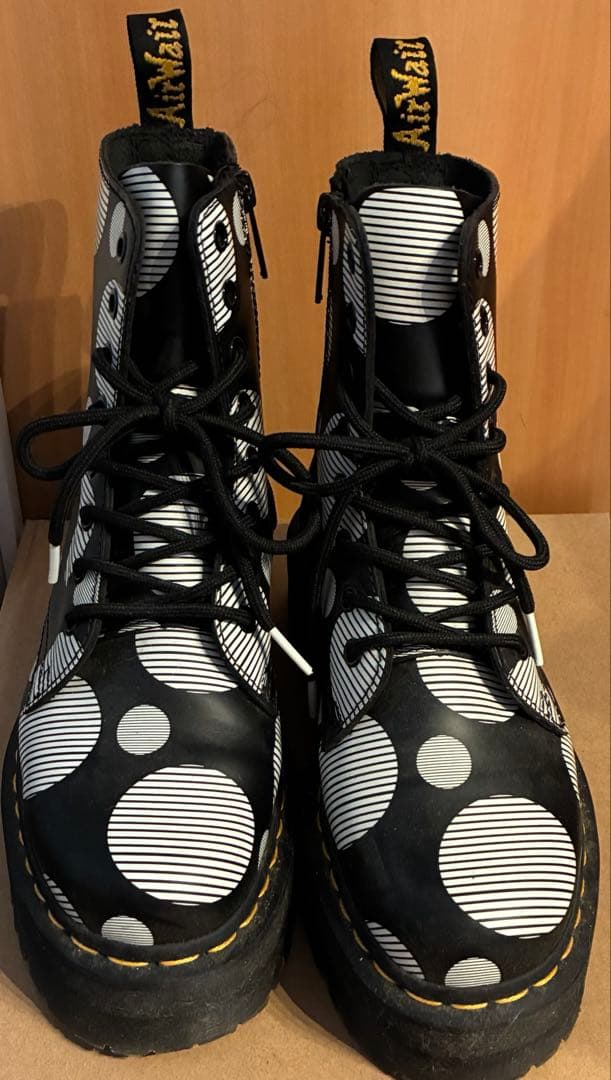 Dr.Martens ドット柄 厚底ブーツ