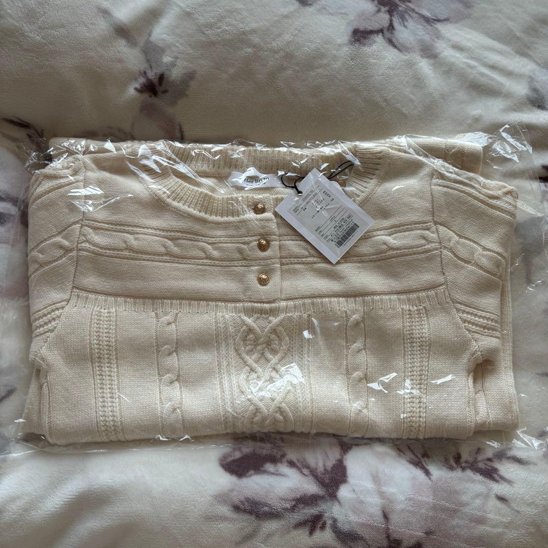 ★新品★ ハーリップトゥ　Cecily Cable Knit Dress