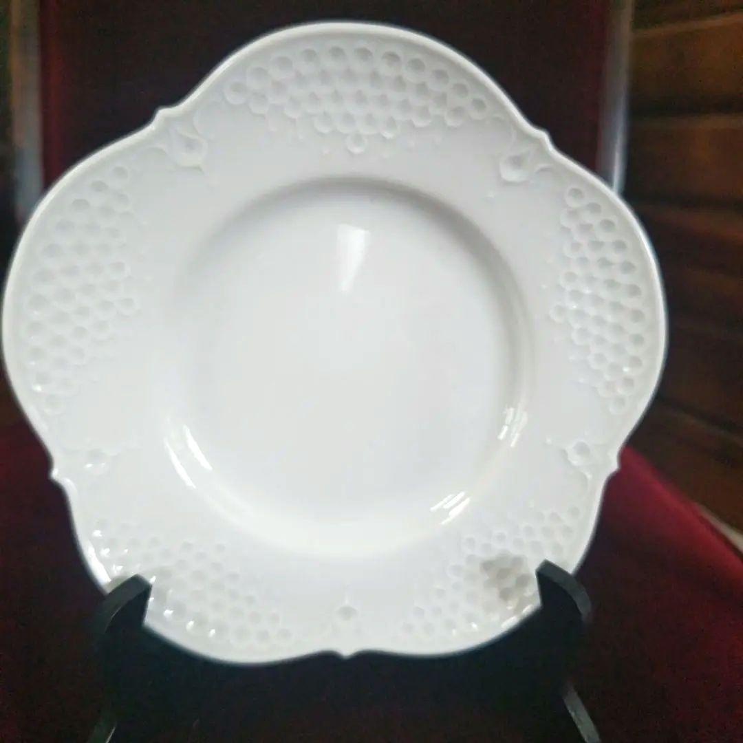 #マイセン # ホワイト レリーフ プレート