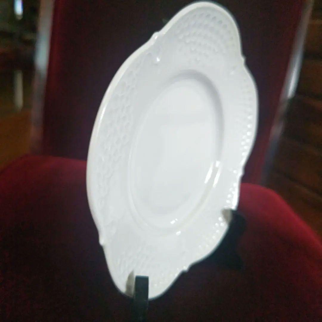 #マイセン # ホワイト レリーフ プレート