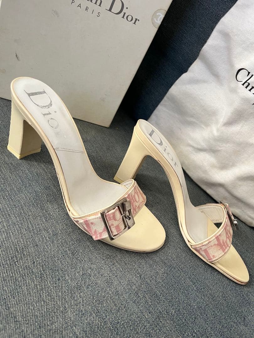 Christian Dior サンダル ピンクトロッター 箱、袋付きディオール