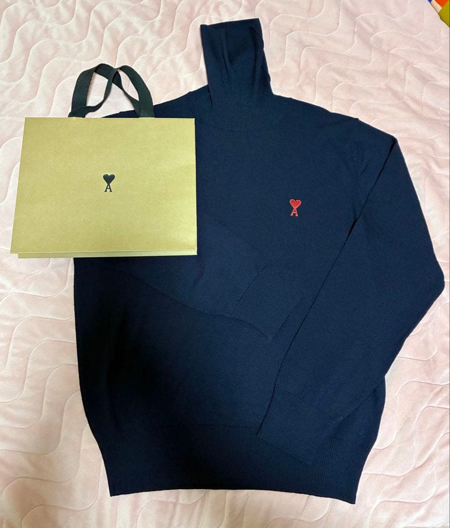 美品 ami paris アミパリス ニット サイズ L