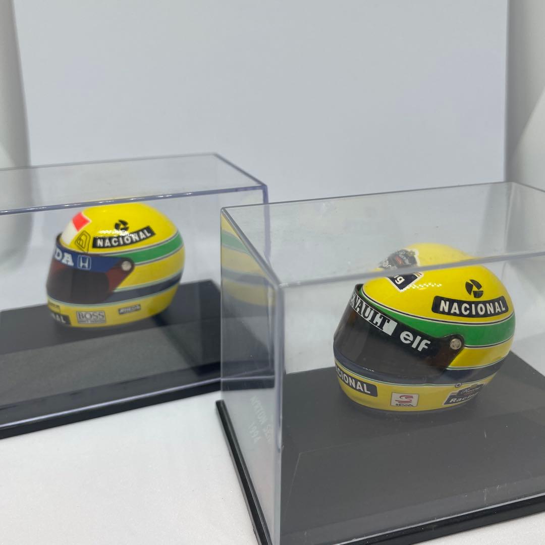 Ayrton Senna ミニチュアヘルメット 1991 1994 箱無し。