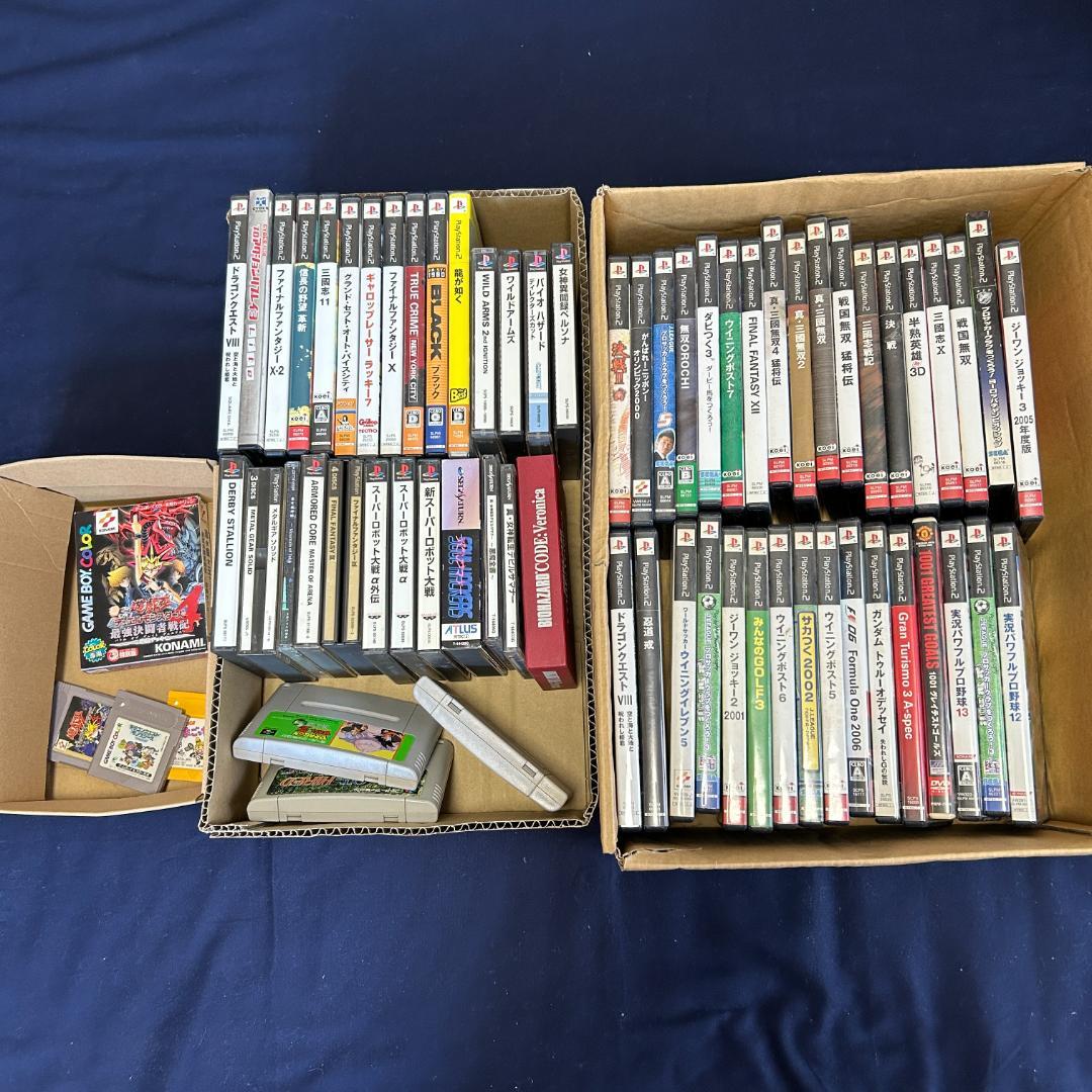 PS　PS2　セガサターン　ゲームボーイ　スーパーファミコン　カセット　まとめて