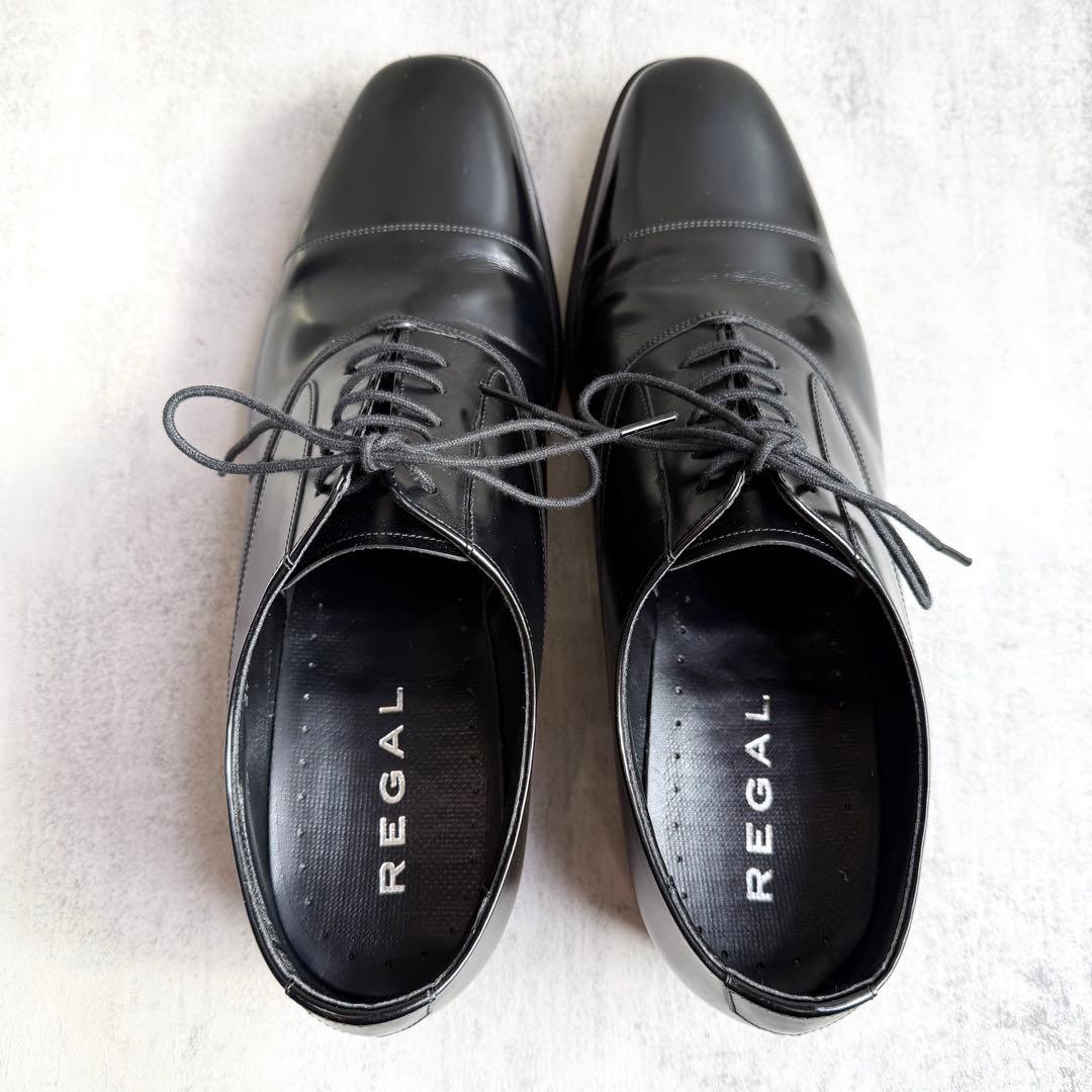 リーガル 725R ビジネスシューズ 24cm ストレートチップ ブラック