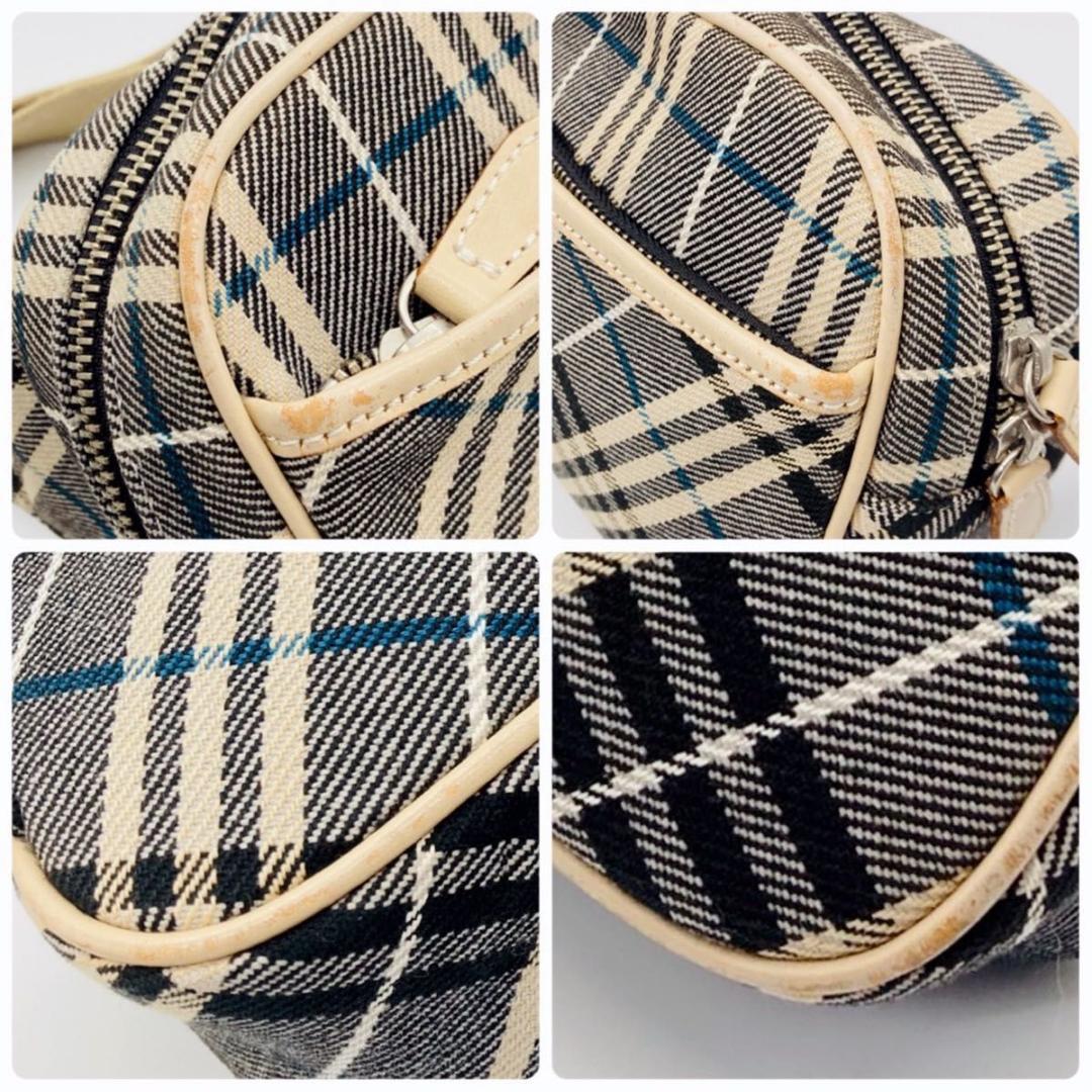 バーバリーブルーレーベル チェック柄 ボディバッグ ウエストポーチ ユニセックス