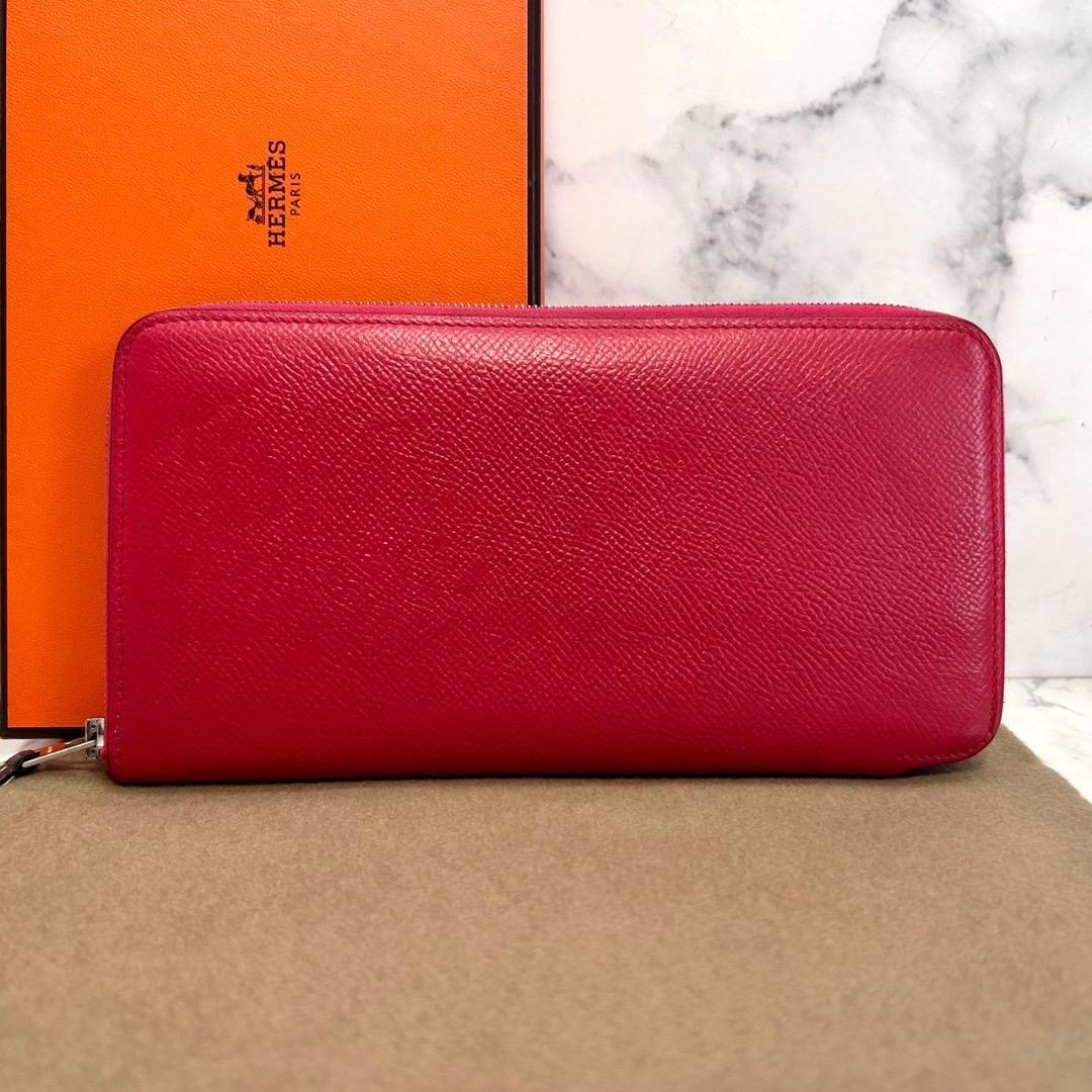 ✨極美品✨エルメス アザップロングシルクイン ローズエクストリーム 長財布