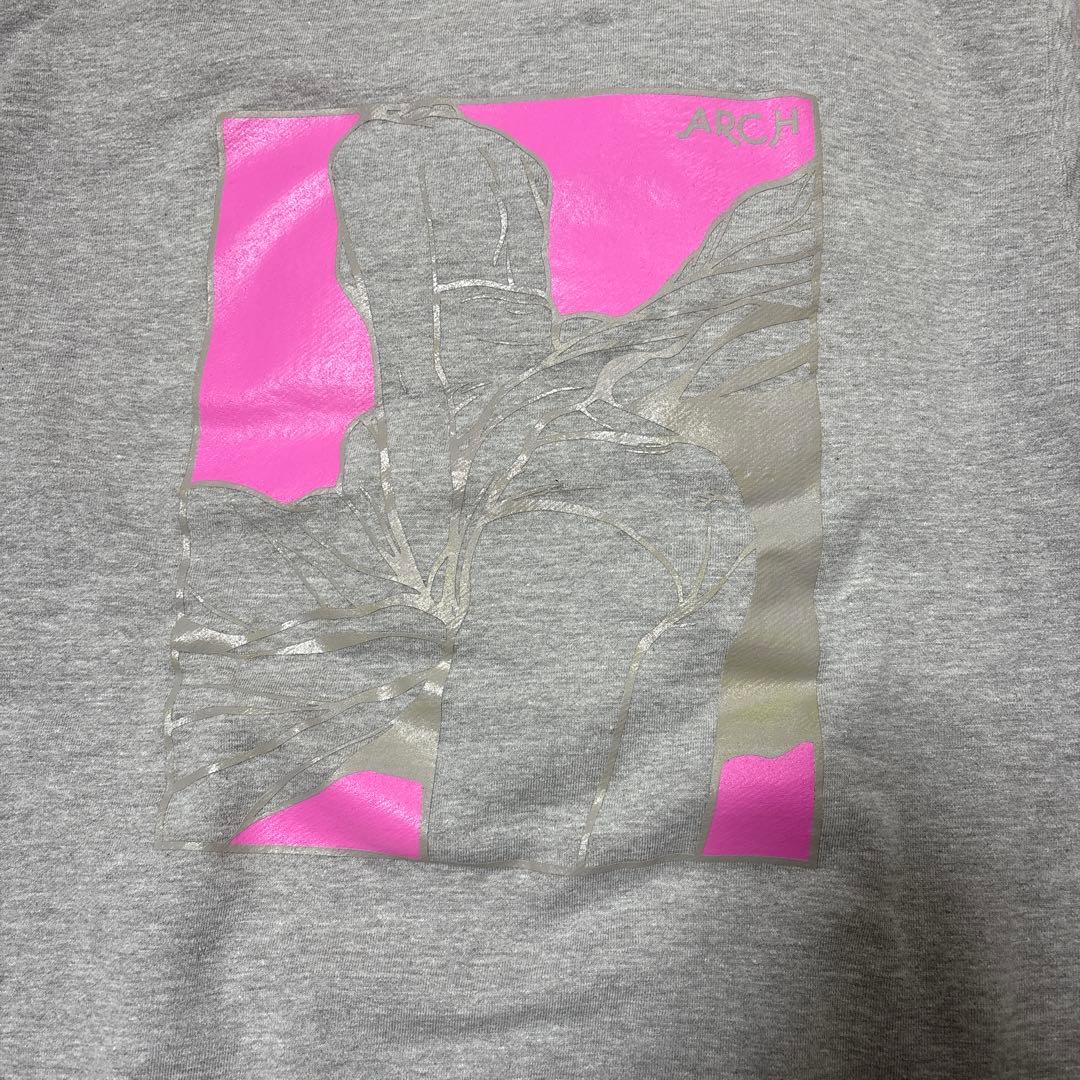 A-PLANTS ARCH グラフィックプリント パーカー グレー