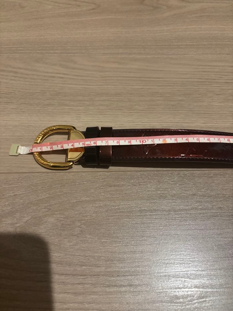 Louis Vuitton ベルト　ヴェルニ　アマラント