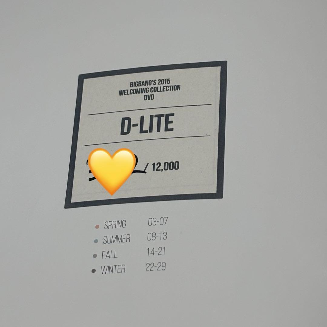 BIGBANG 2015 WELCOMING COLLECTIONテソン 日本盤