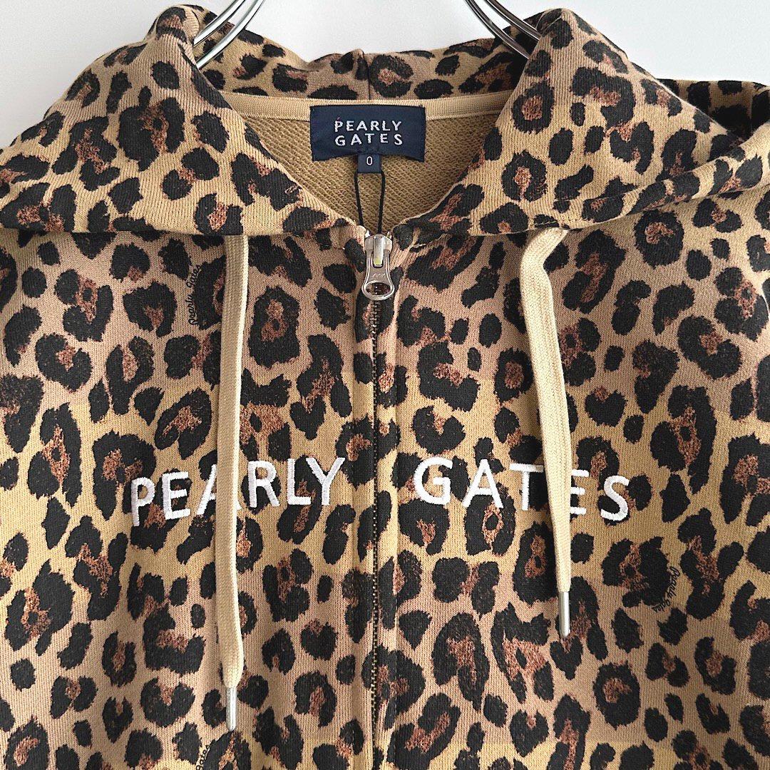 488 パーリーゲイツ 定価30,800円 パーカー レオパード サイズ0 S