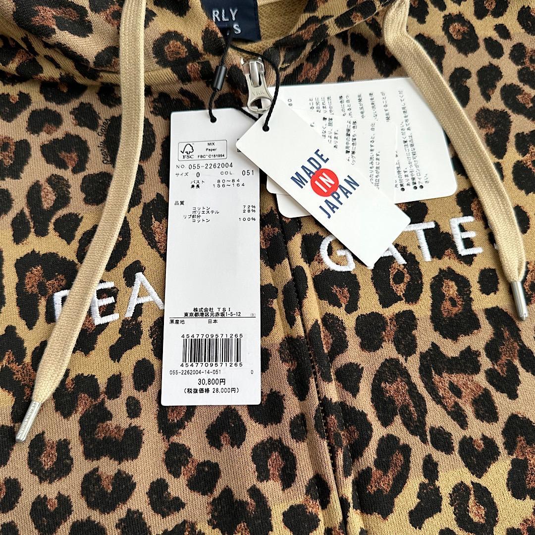 488 パーリーゲイツ 定価30,800円 パーカー レオパード サイズ0 S