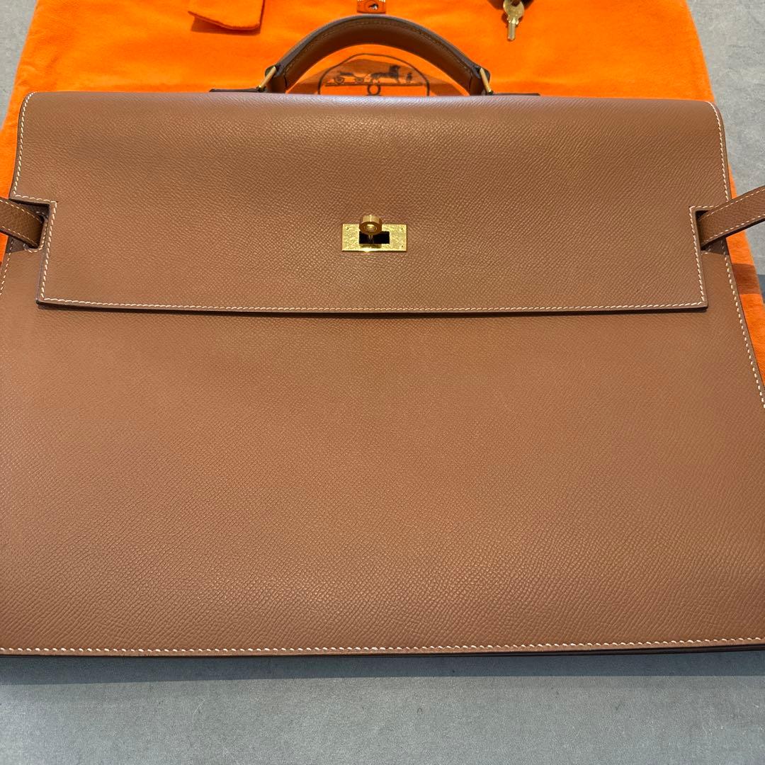 【極美品】エルメス ケリー デペッシュ38 ゴールドカラー ゴールド金具 激レア