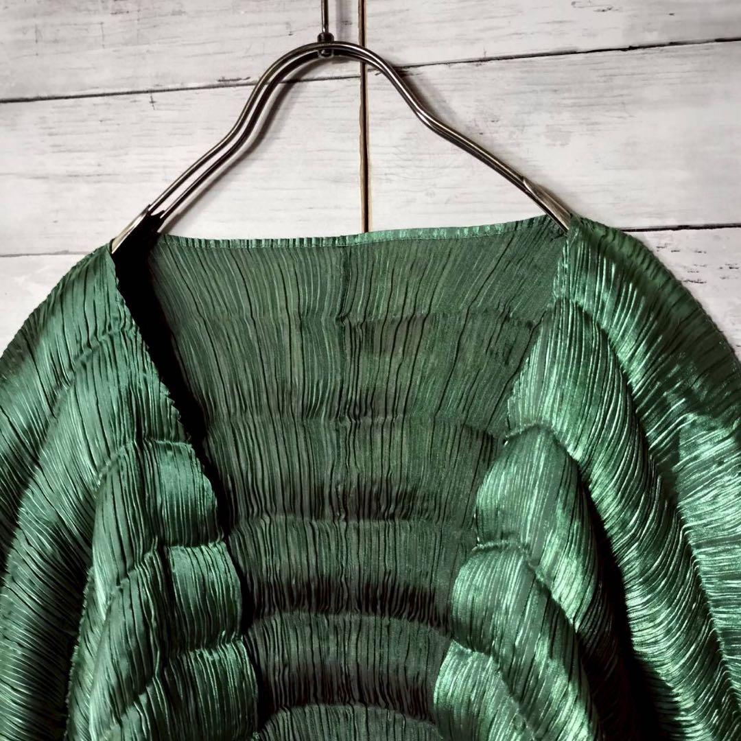 イッセイミヤケ プリーツプリーズ 光沢カーディガン ボレロ ドレス カラーレス