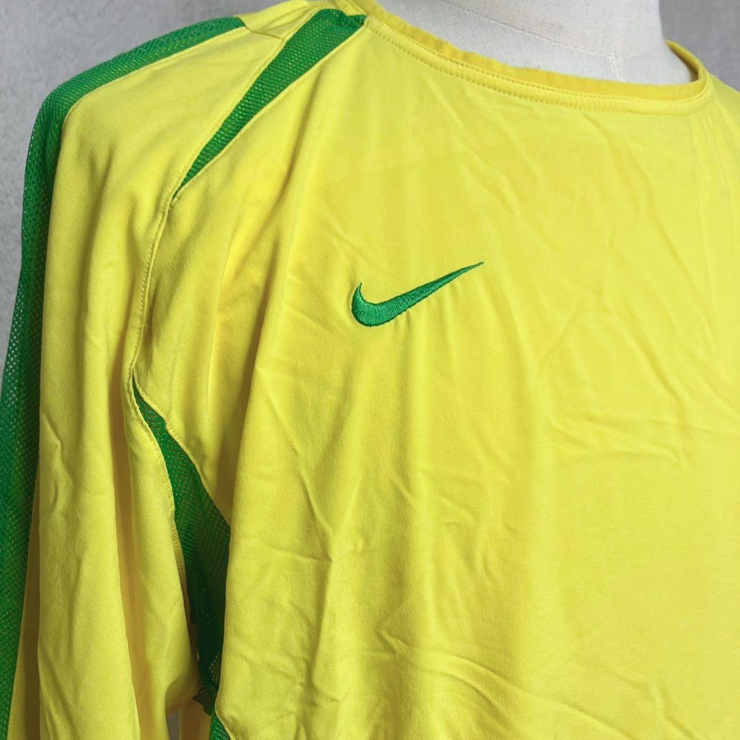 希少 日韓W杯 ブラジル プレーヤー支給 2レイヤー オーセンティック 長袖 L