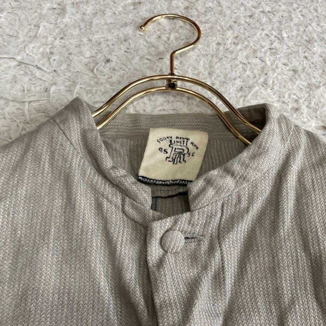 45rpm リネンジャケット グレー 3 ナチュラル カジュアル オフィス