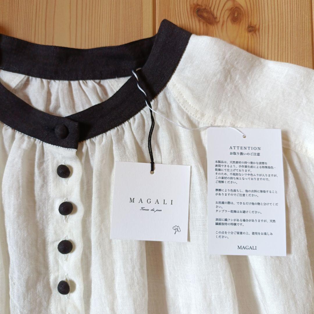 こころ【新品未使用】 MAGALI ベルギーリネン アンティークブラウス