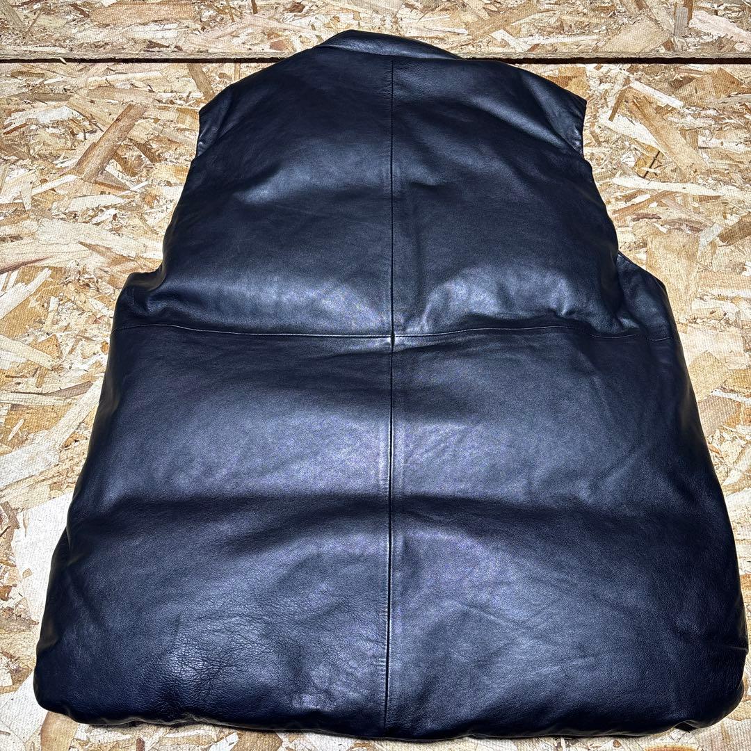 AVIREX ラムレザー　ダウンベスト　2XL 美品