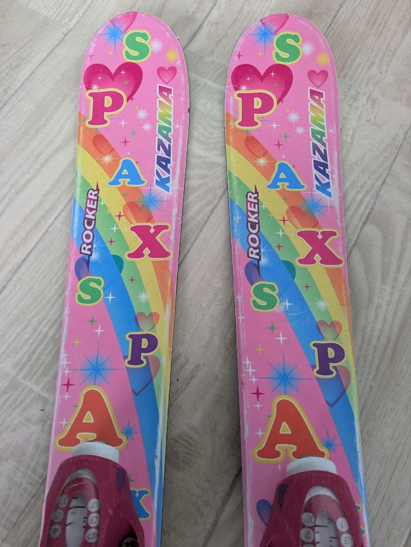 こねずみ　KAZAMA スキー板 ✕ 　ストック　セット