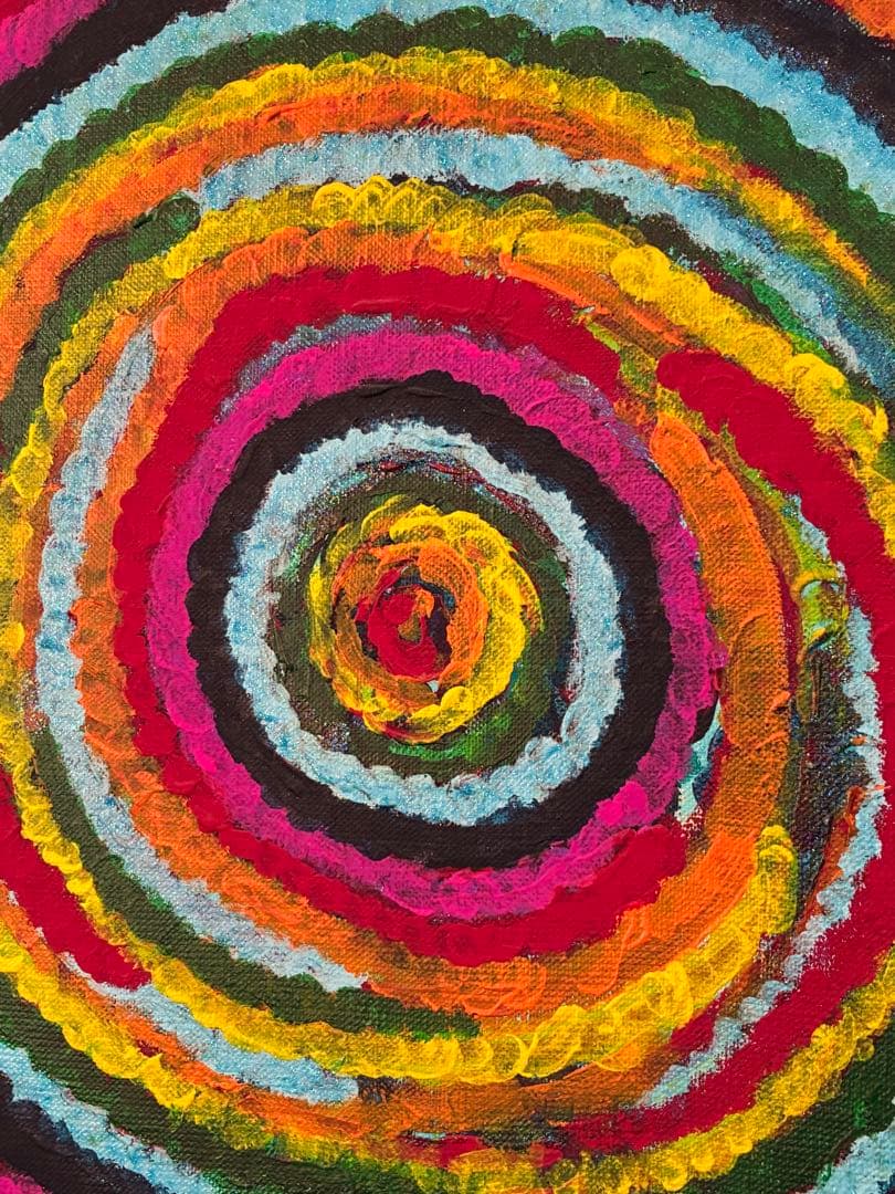 抽象アクリル画　インテリア