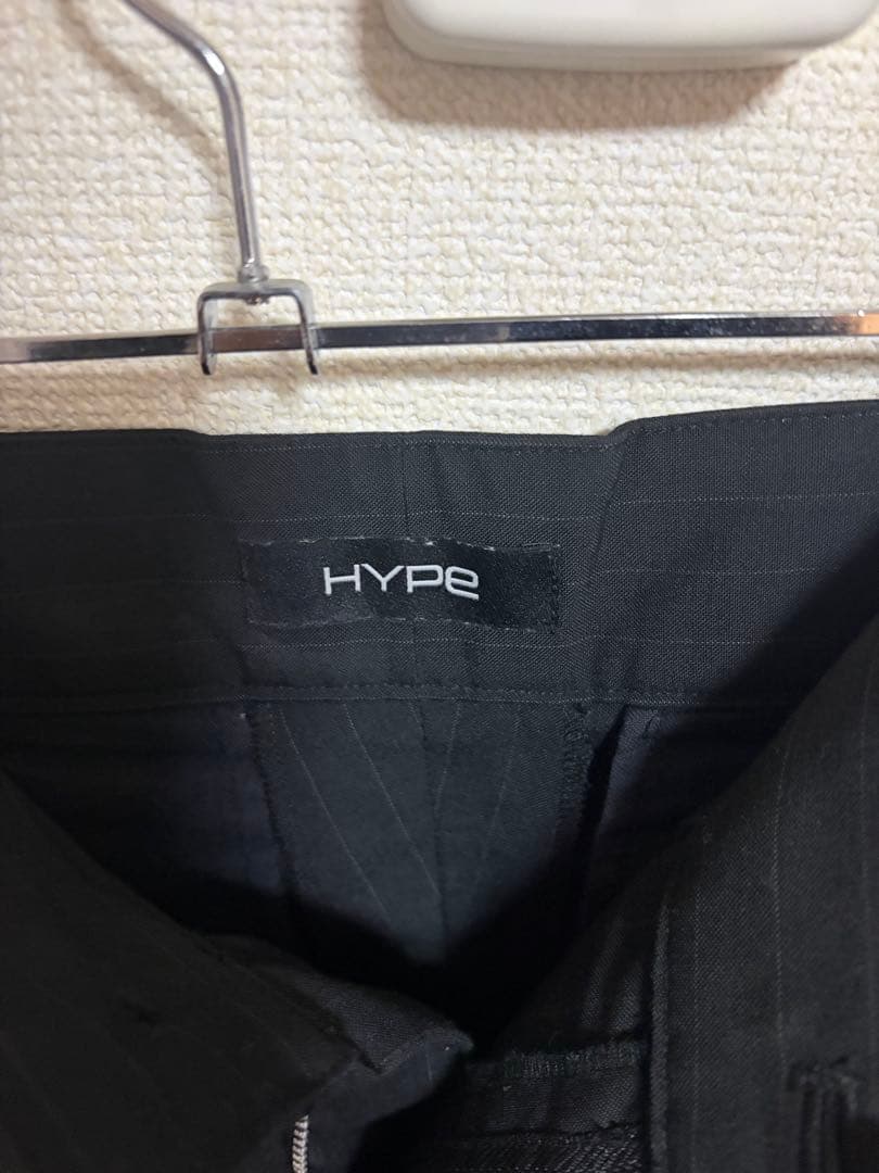 パンツ Hype-18 center press flaretrousers/black