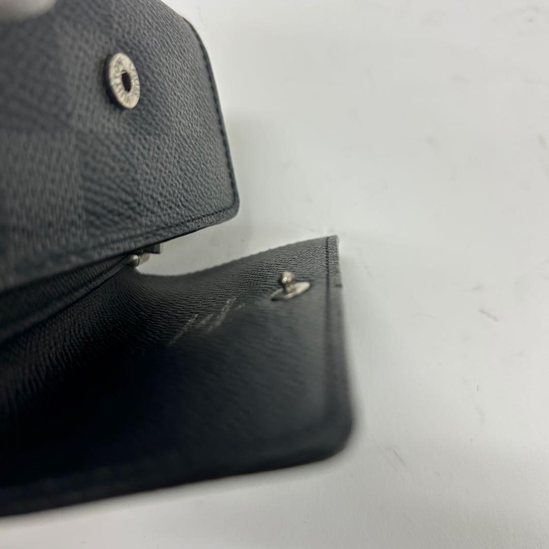 【美品】【最短即日発送】Louis Vuitton ダミエ ブラックキーケース