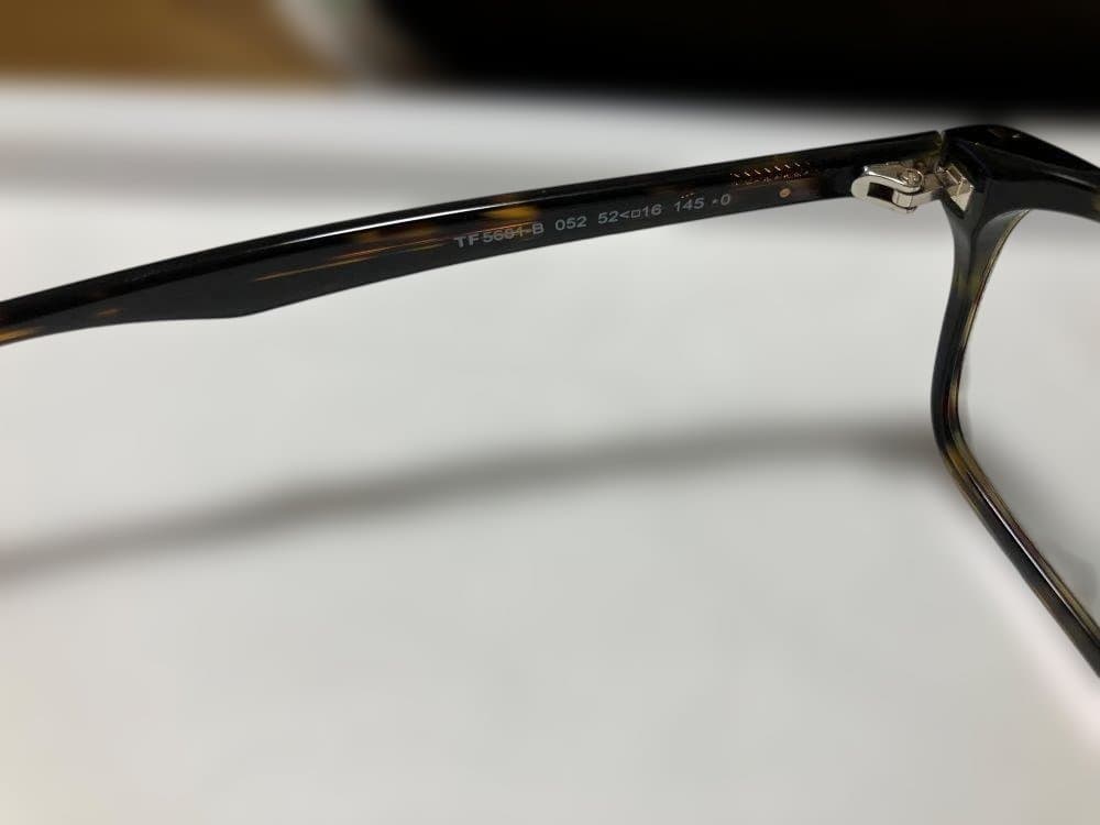 美品 Tom Ford TF5681-B トムフォード 伊達メガネ UV