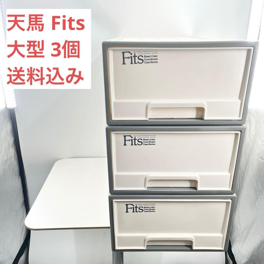 フィッツケース 押入れ収納 幅39×奥行74×高さ30 日本製 3個セット