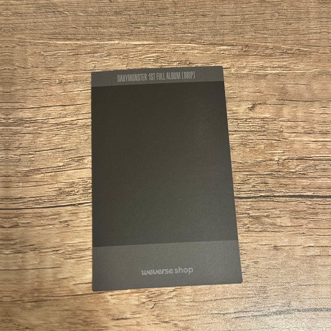 BABYMONSTER ベビモン　DRIP weverse 当選　トレカ　ルカ