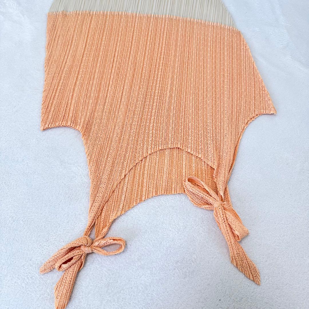 極美品✨PLEATS PLEASE 変形　チュニック　バイカラー　ノースリーブ