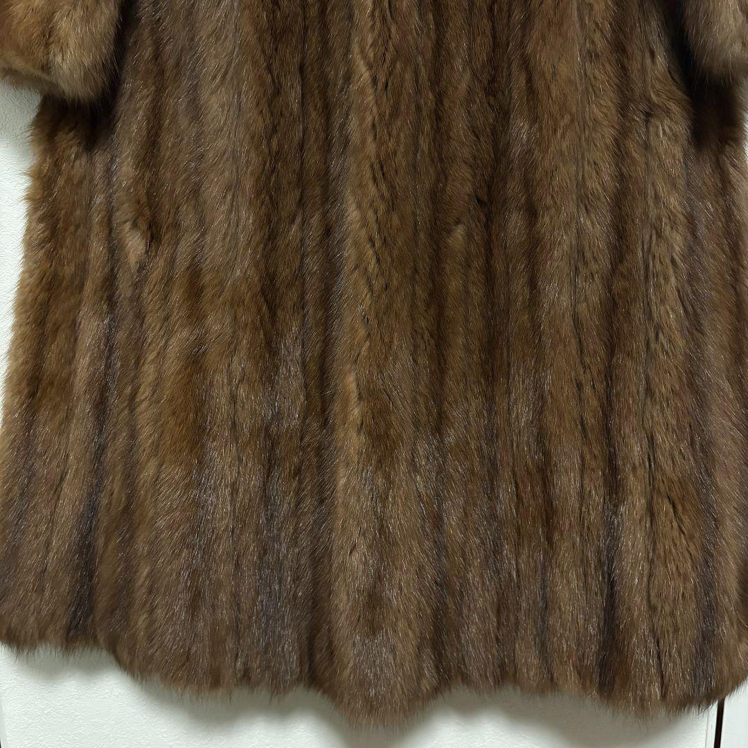 【唯一無二】ロシアンセーブル ロングコート 毛並◎ ボリューム◎ 毛艶 ◎