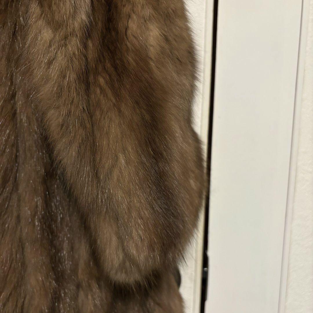 【唯一無二】ロシアンセーブル ロングコート 毛並◎ ボリューム◎ 毛艶 ◎