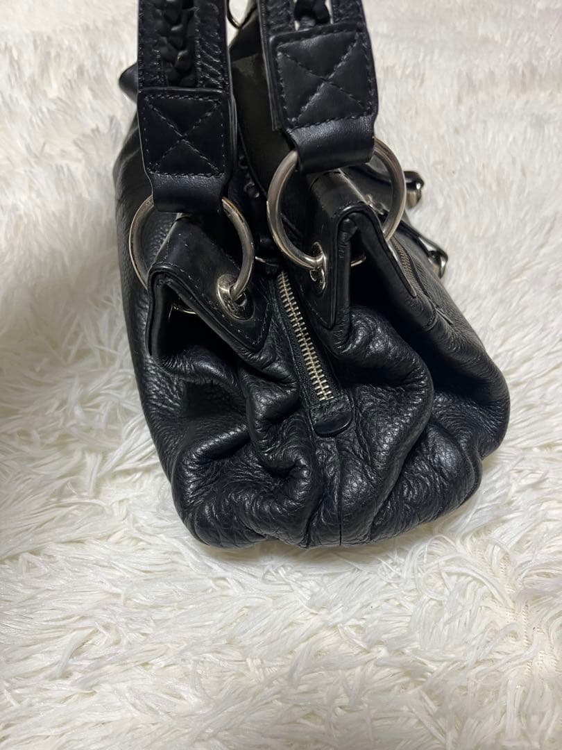 DIANA ダイアナ シボ革 ラムレザー ワンショルダーバッグ Y2K レザー