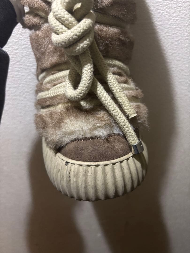 靴 YELLO RITTE FAUX FUR BOOTS