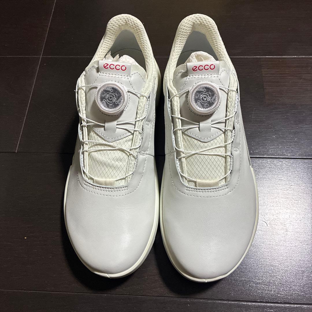 新品‼️ECCO ゴルフシューズ ホワイト BOA