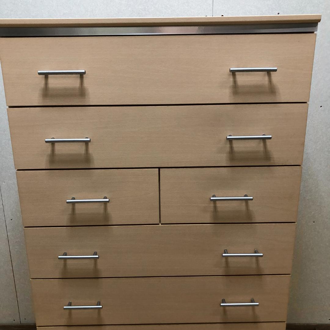 新 ナチュラルウッド 6段チェスト　250630-11