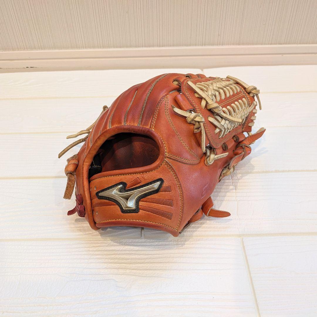 ミズノ グローバルエリート 内野手 硬式グローブ 硬式用 オレンジ