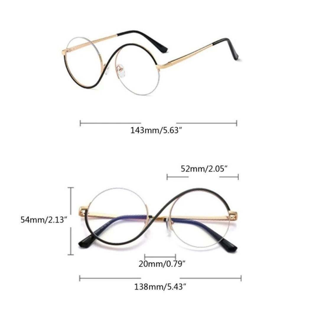 68個性的メガネ眼鏡ハーフリムブルーライトカットめがねサングラスアンダーリム○