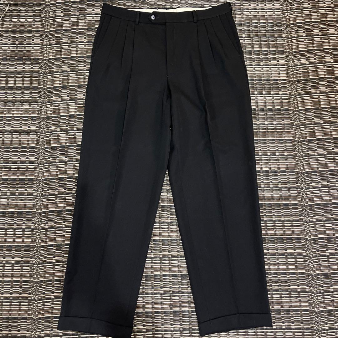 80s 90s GIVENCHY ジバンシー 3タック スラックス ブラック